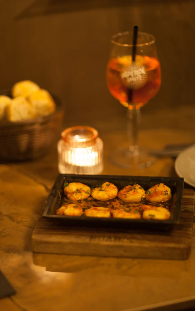 Gambas al Ajillo und Aperitif